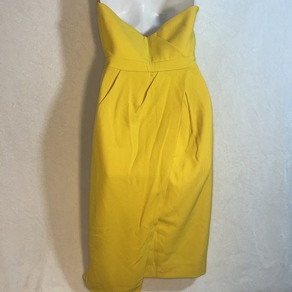 House of CB London Uma Yellow Dress S - Picture 9 of 11